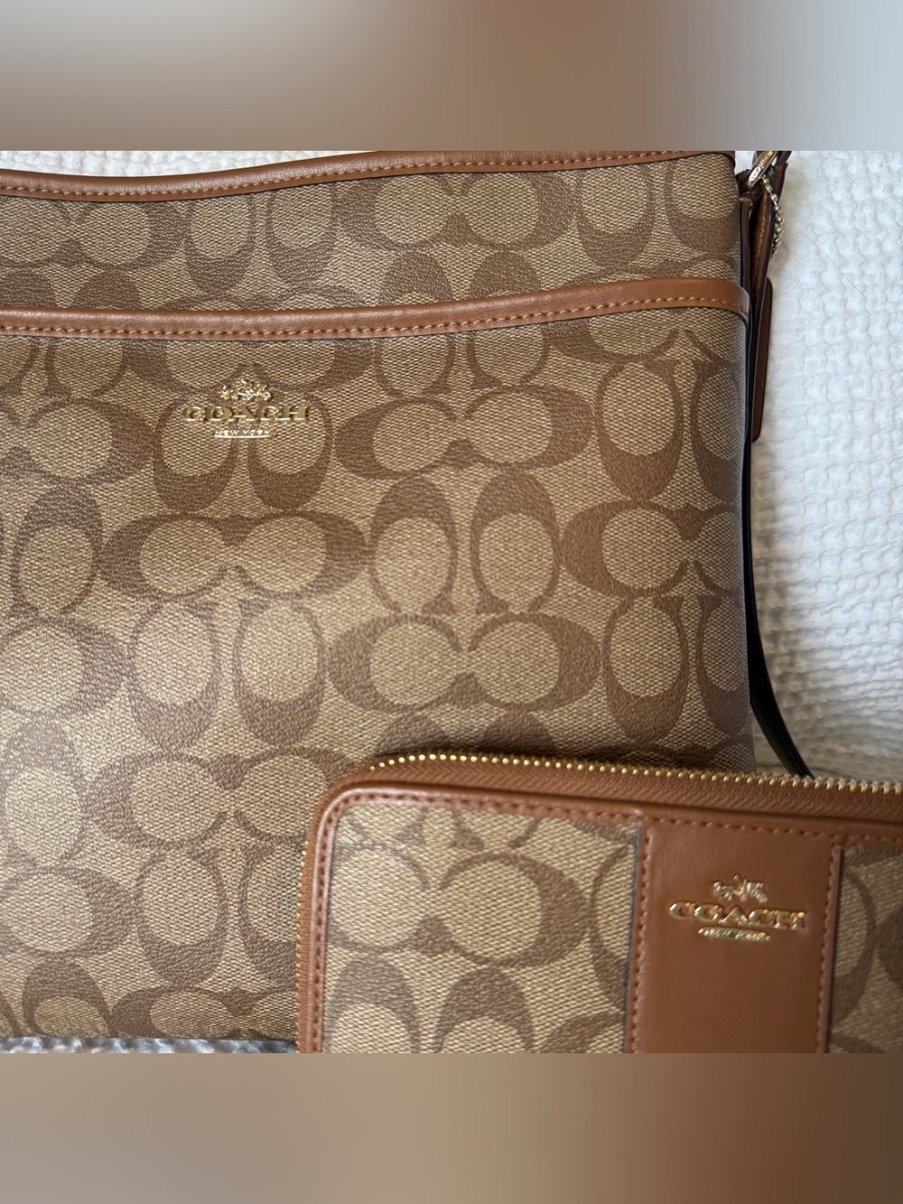 Coach F58297 Signature Coated-Canvas File Crossbody Bag - Picture 11 of 11